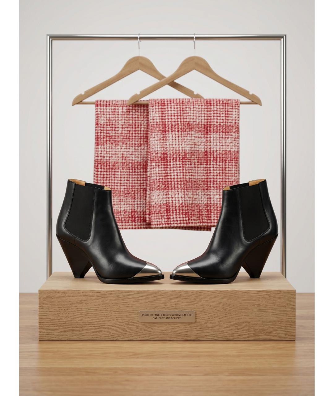 ISABEL MARANT Черные кожаные ботинки, фото 6