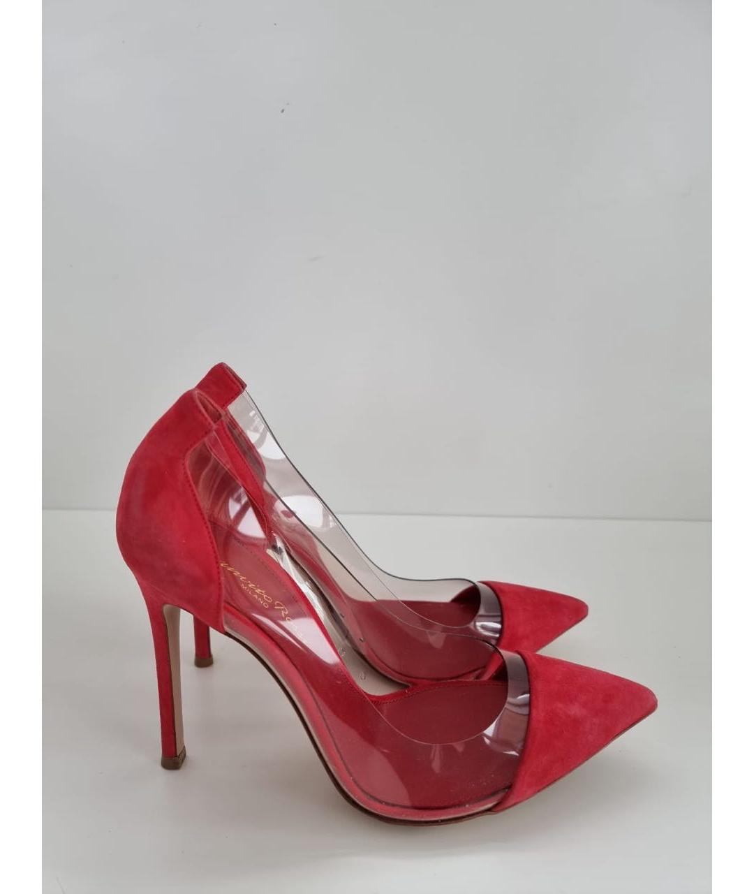 GIANVITO ROSSI Красные замшевые туфли, фото 9