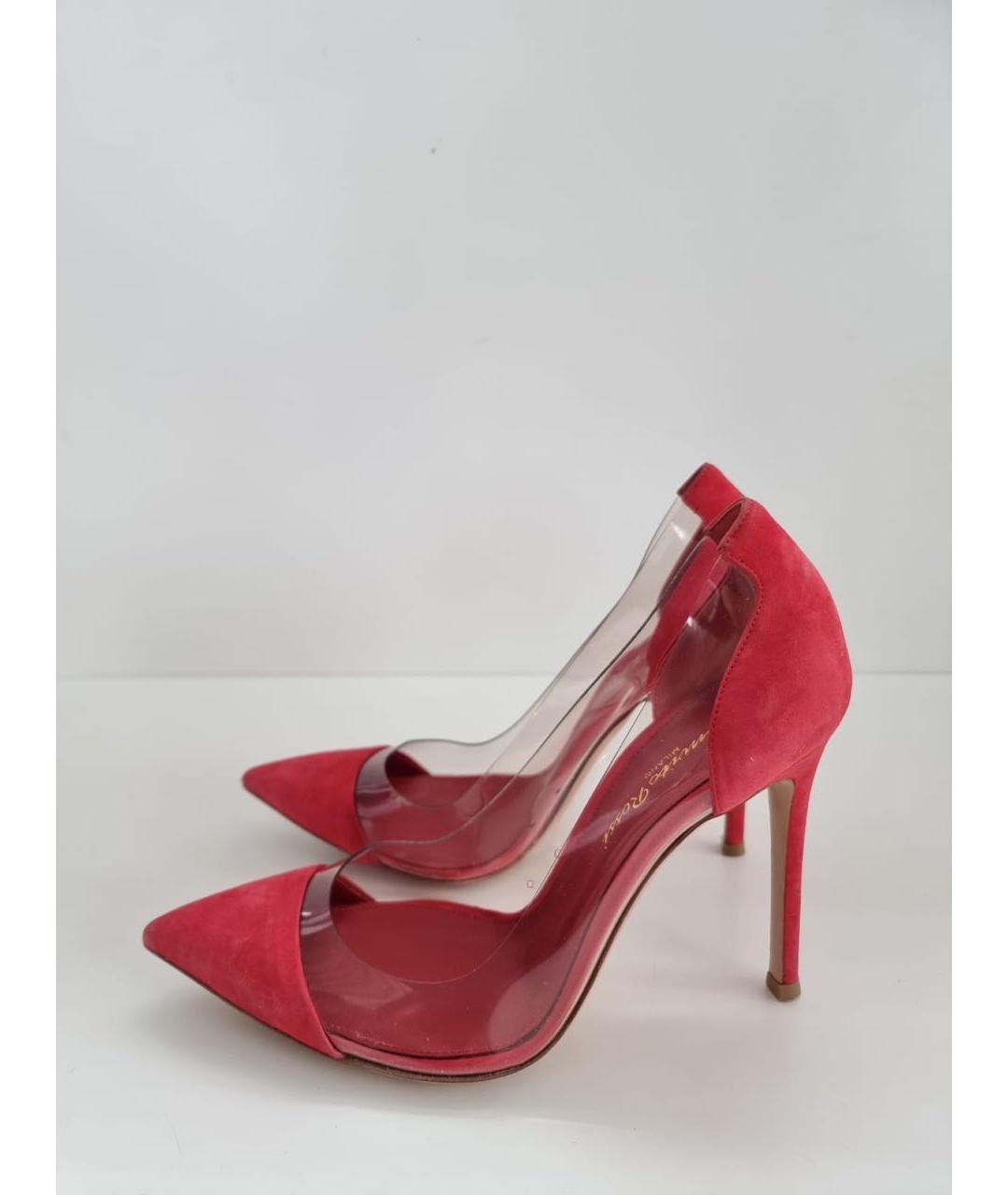 GIANVITO ROSSI Красные замшевые туфли, фото 3