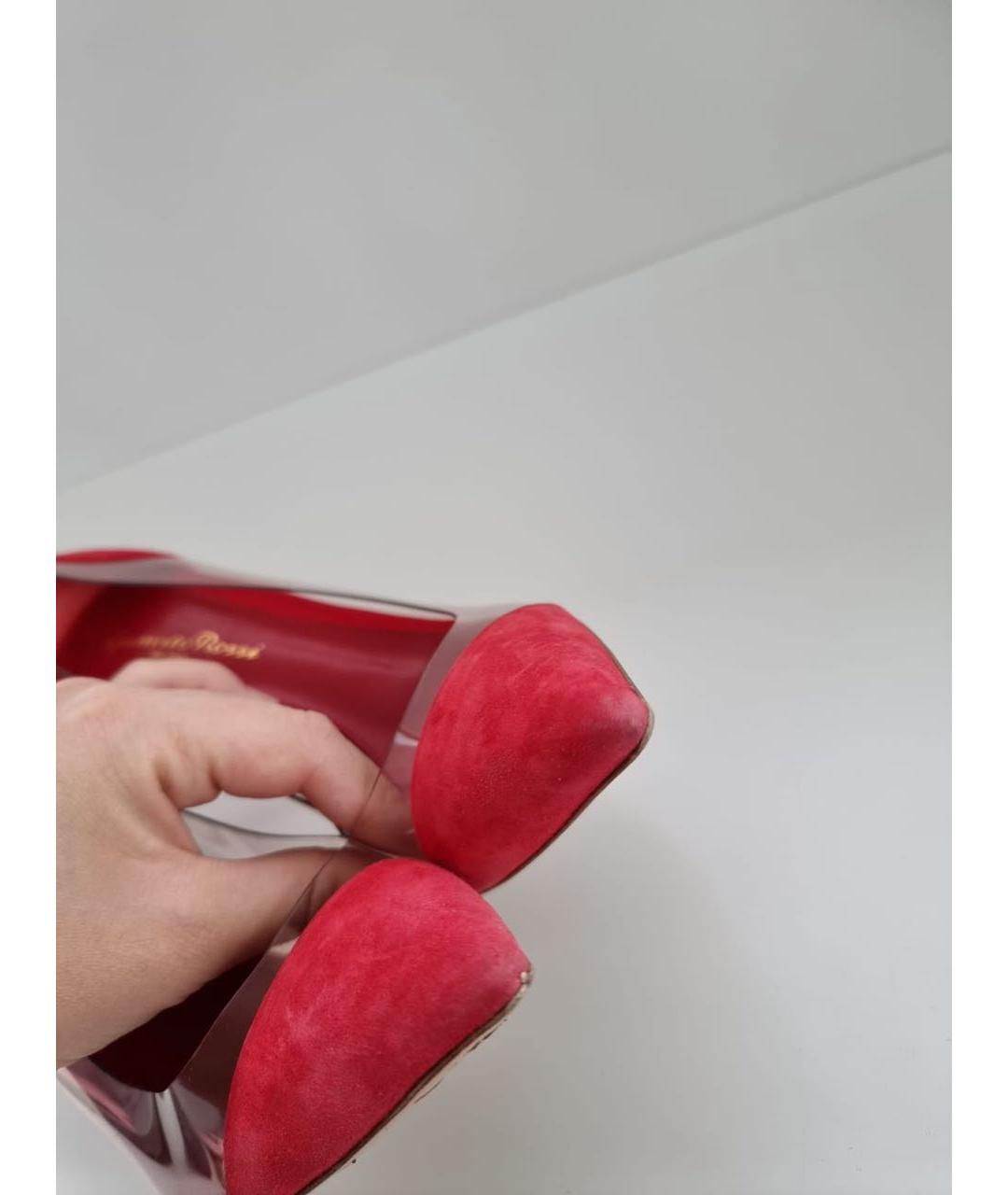 GIANVITO ROSSI Красные замшевые туфли, фото 6