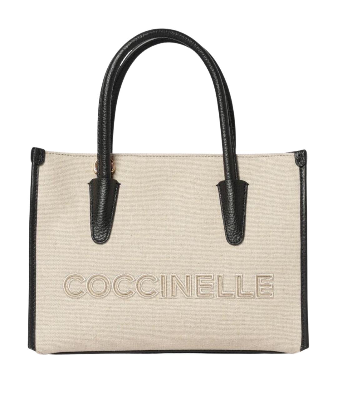 COCCINELLE Черная синтетическая сумка через плечо, фото 1