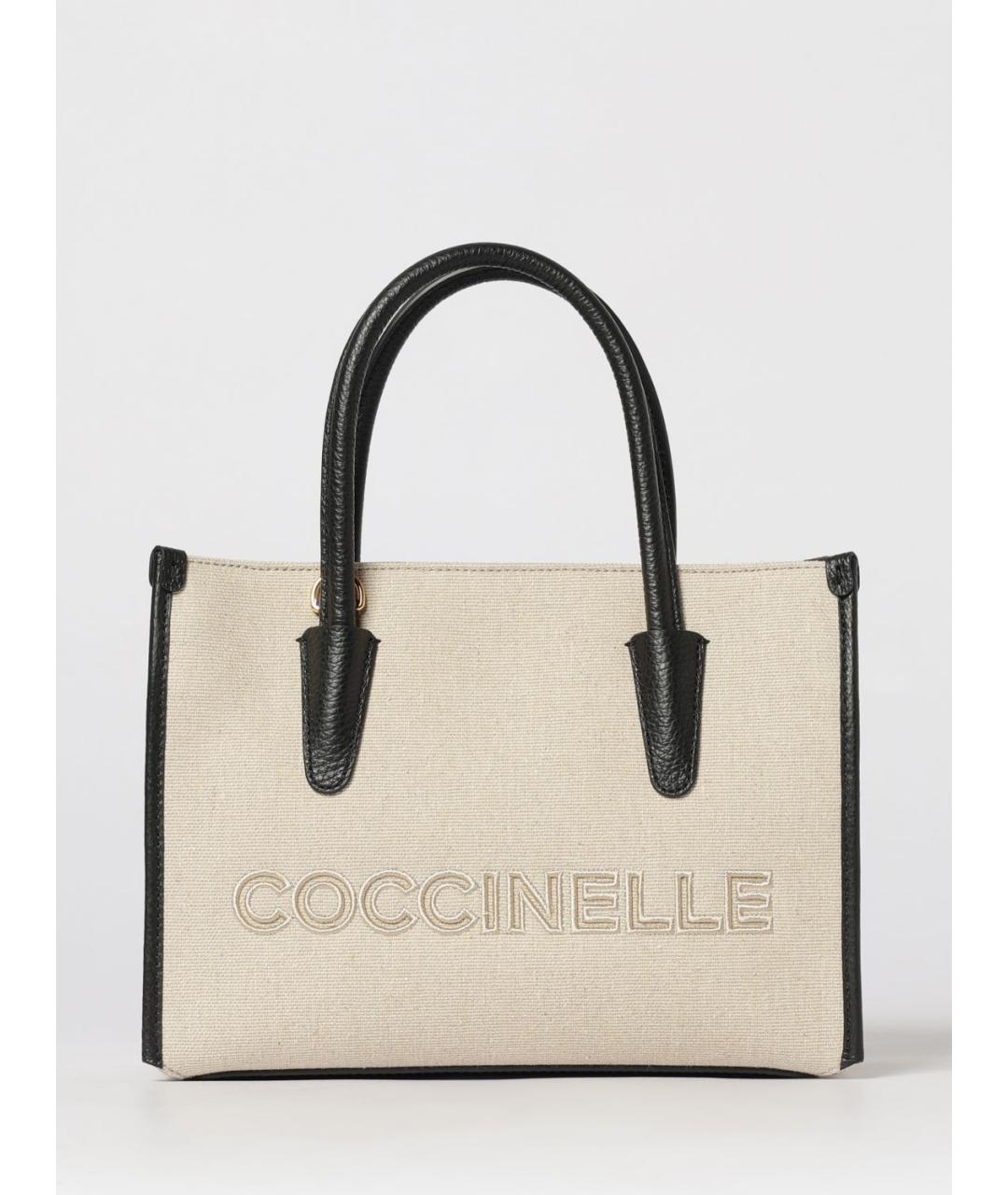 COCCINELLE Черная синтетическая сумка через плечо, фото 4