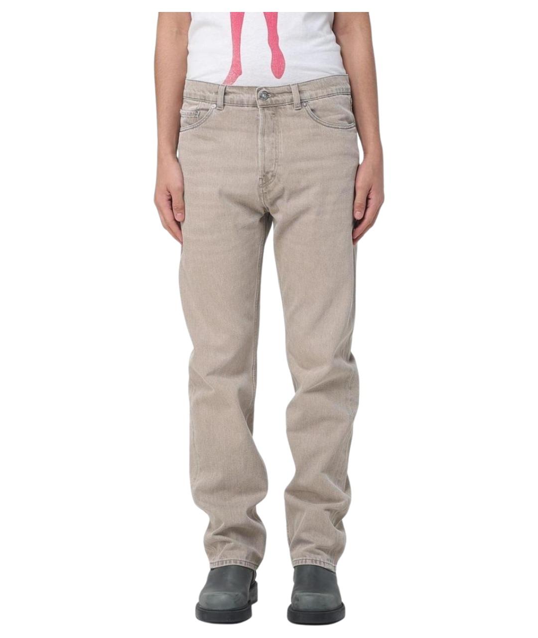 OUR LEGACY Синие хлопковые прямые джинсы, фото 1