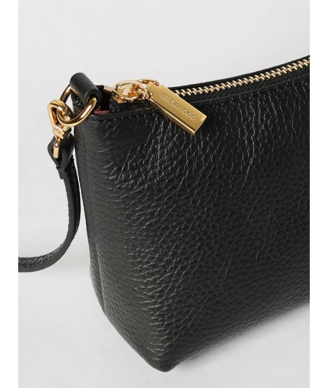 COCCINELLE Черная кожаная сумка через плечо, фото 3