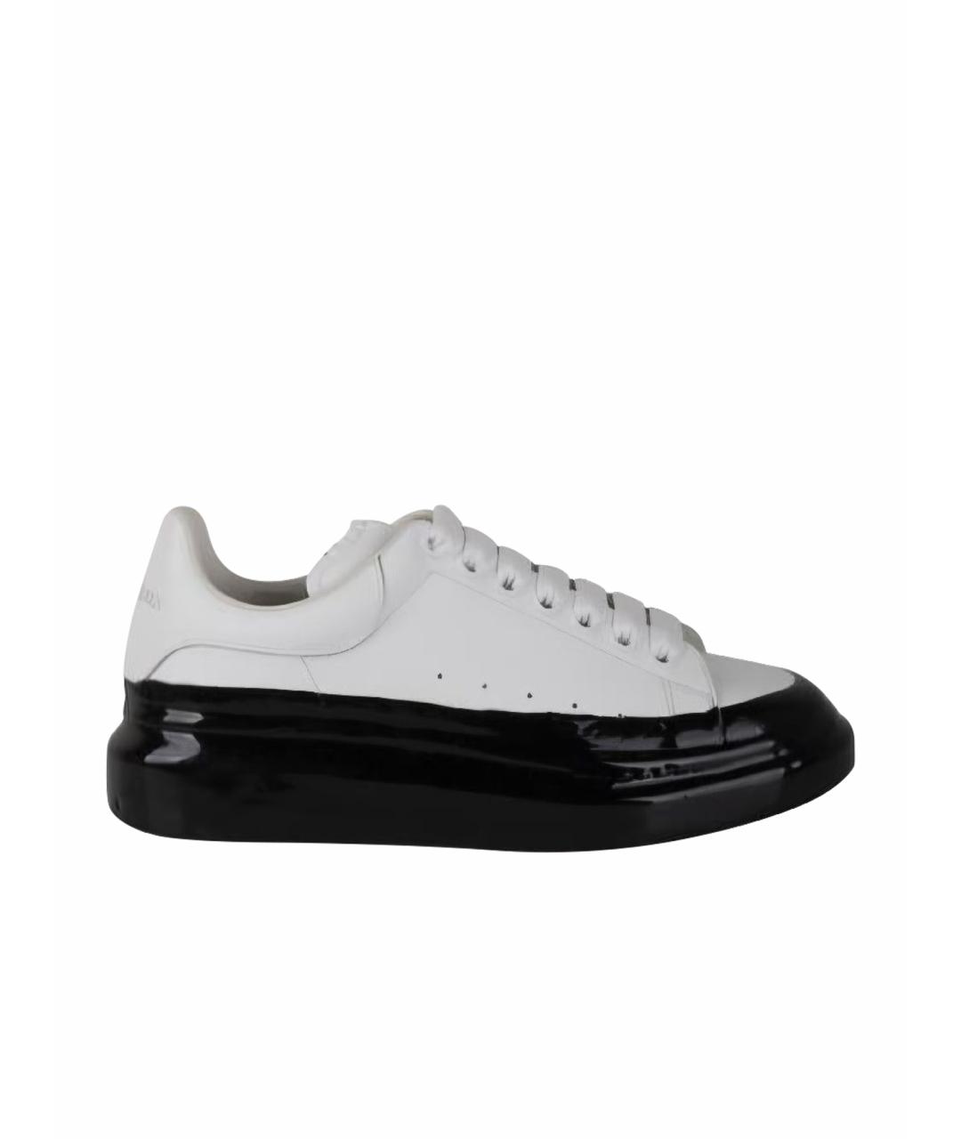 ALEXANDER MCQUEEN Белые кожаные низкие кроссовки / кеды, фото 1