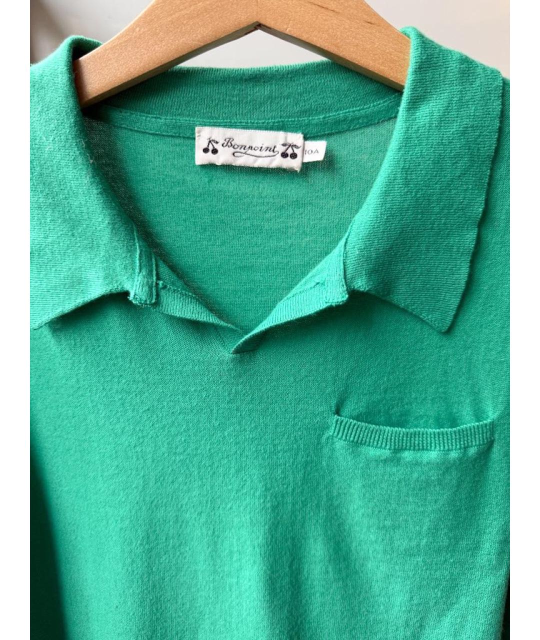 BONPOINT Зеленая детская футболка, фото 4