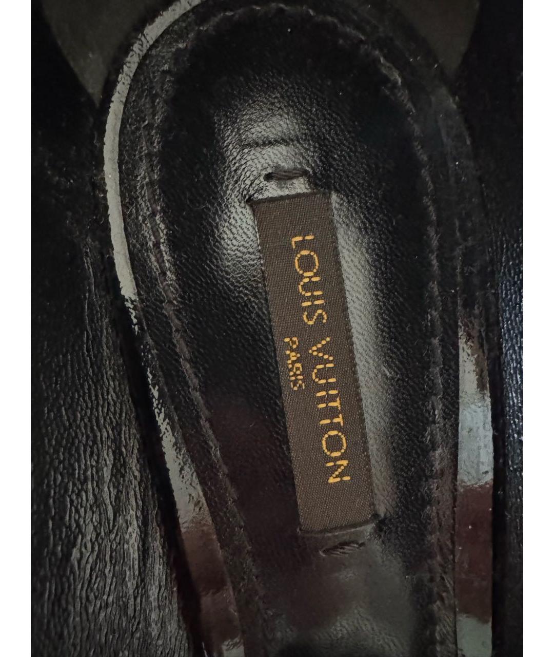 LOUIS VUITTON Черные туфли из лакированной кожи, фото 3