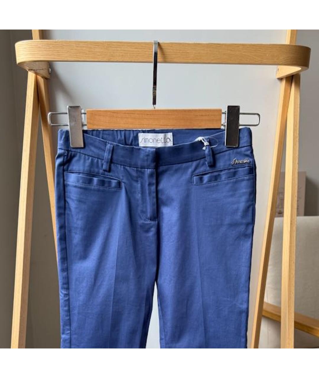 SIMONETTA RAVIZZA Темно-синие брюки и шорты, фото 3