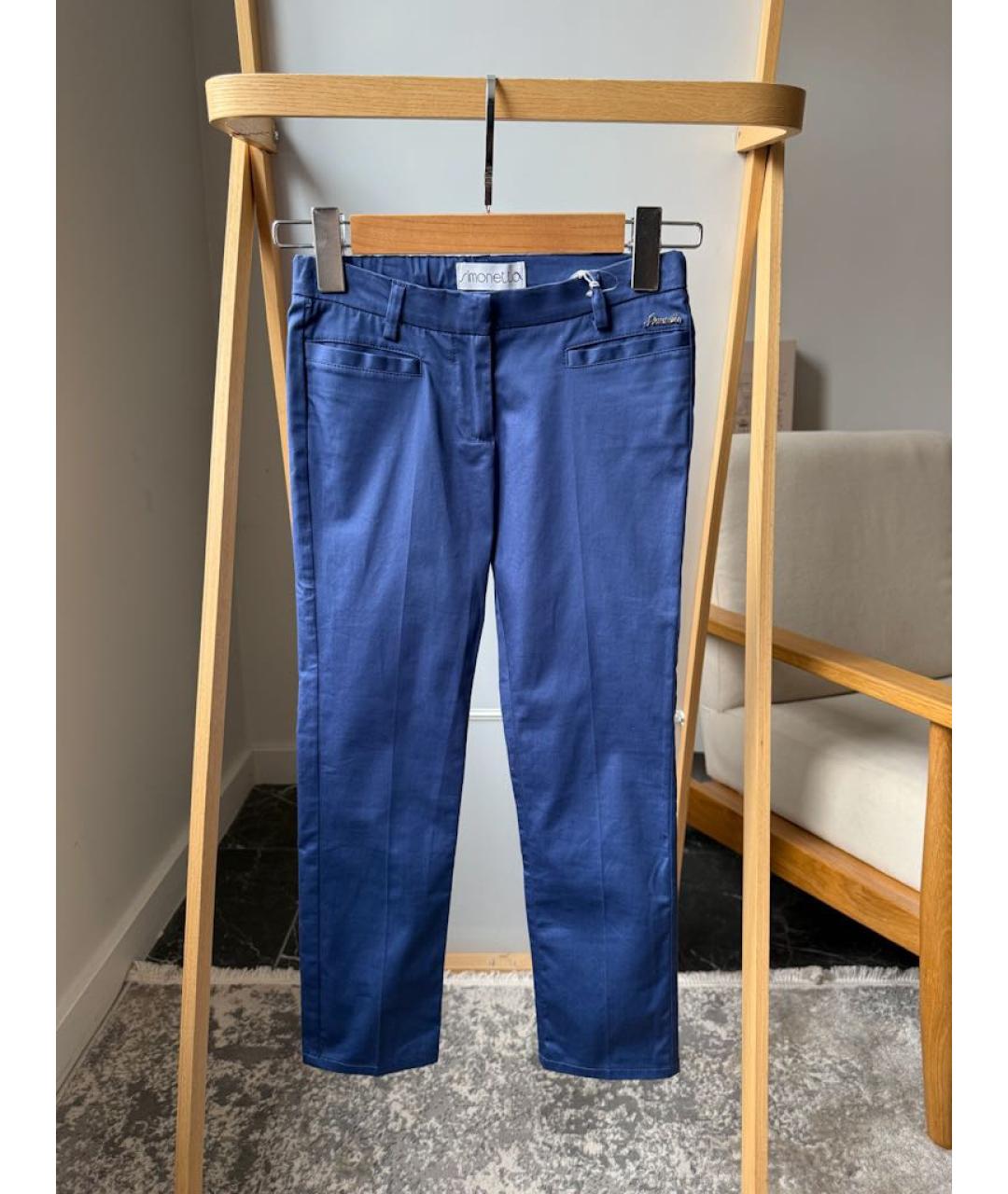 SIMONETTA RAVIZZA Темно-синие брюки и шорты, фото 5