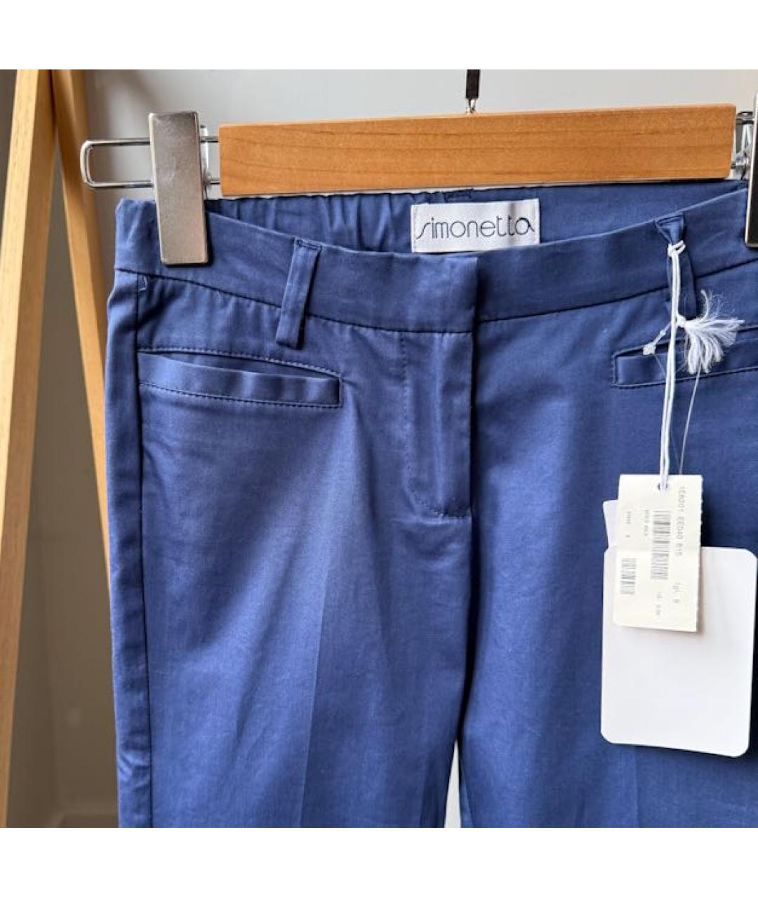 SIMONETTA RAVIZZA Темно-синие брюки и шорты, фото 4