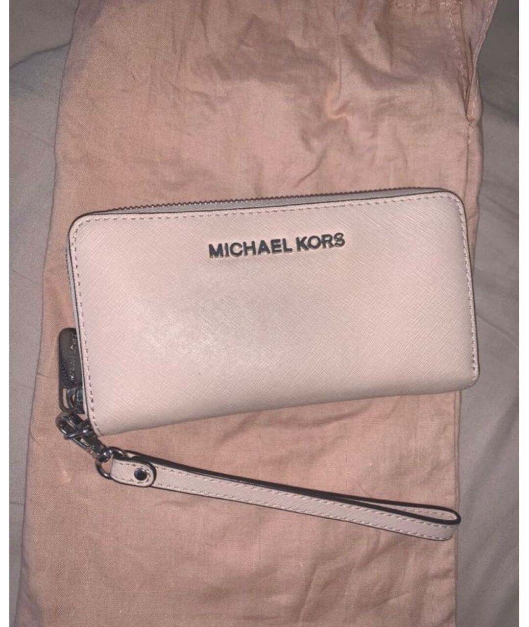 MICHAEL KORS Розовый кожаный кошелек, фото 3