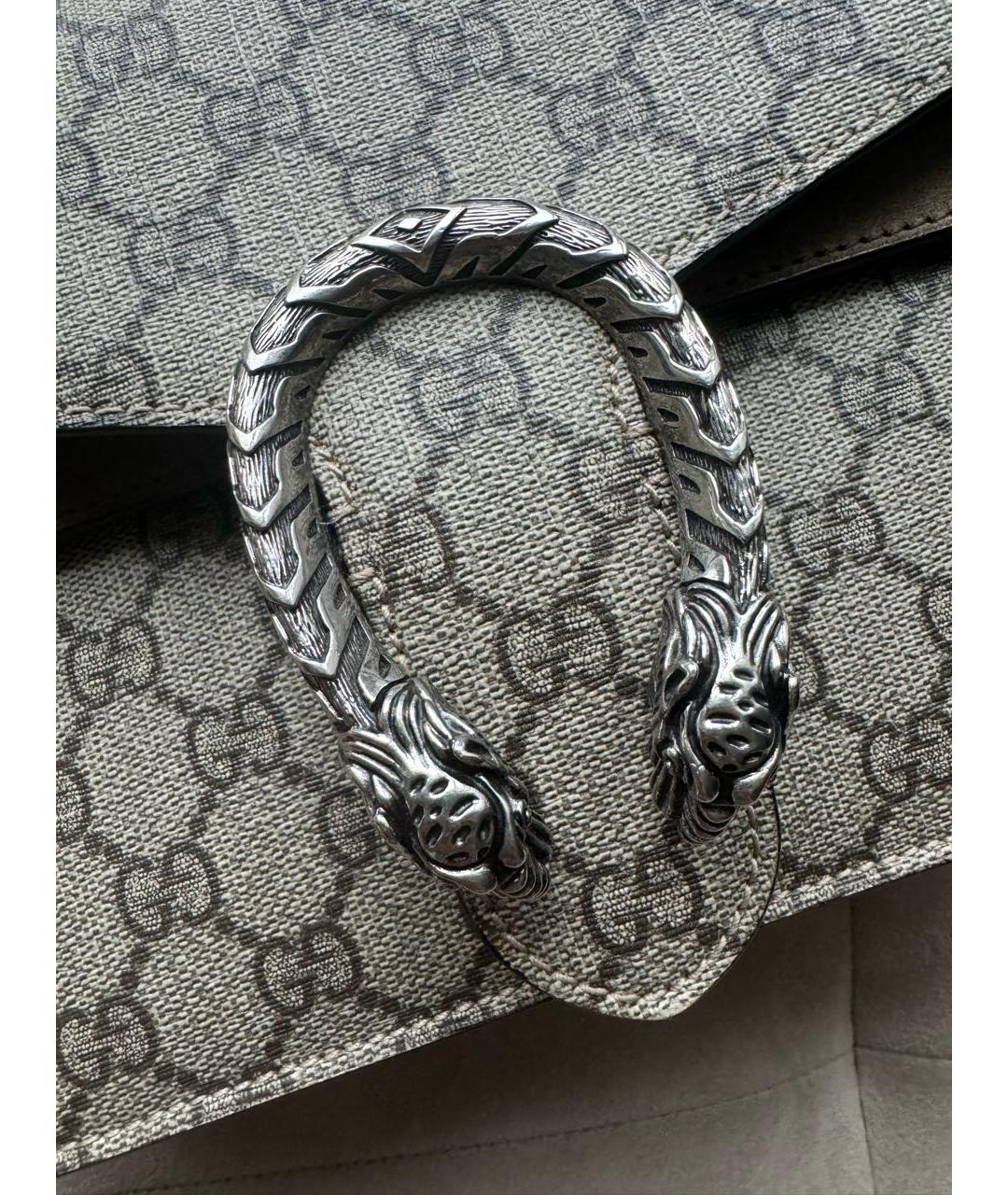 GUCCI Бежевая замшевая сумка тоут, фото 5