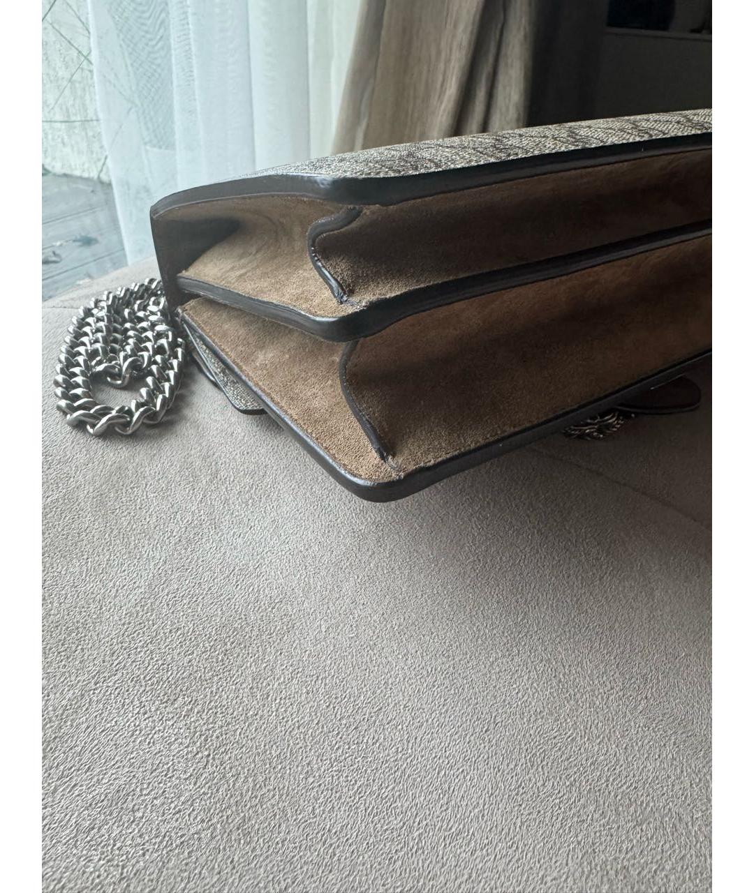 GUCCI Бежевая замшевая сумка тоут, фото 6