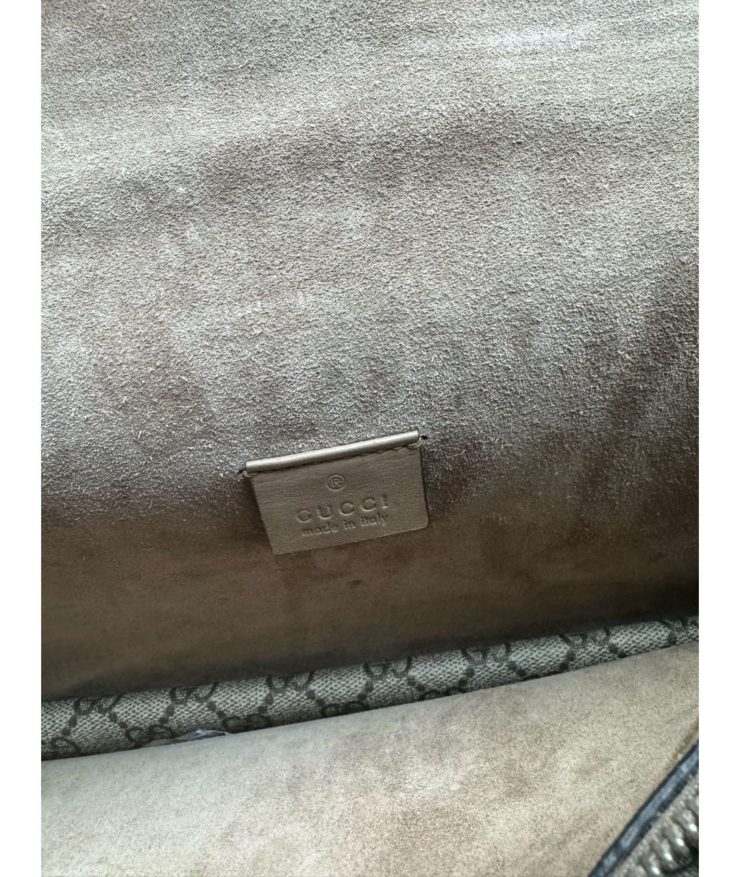 GUCCI Бежевая замшевая сумка тоут, фото 8