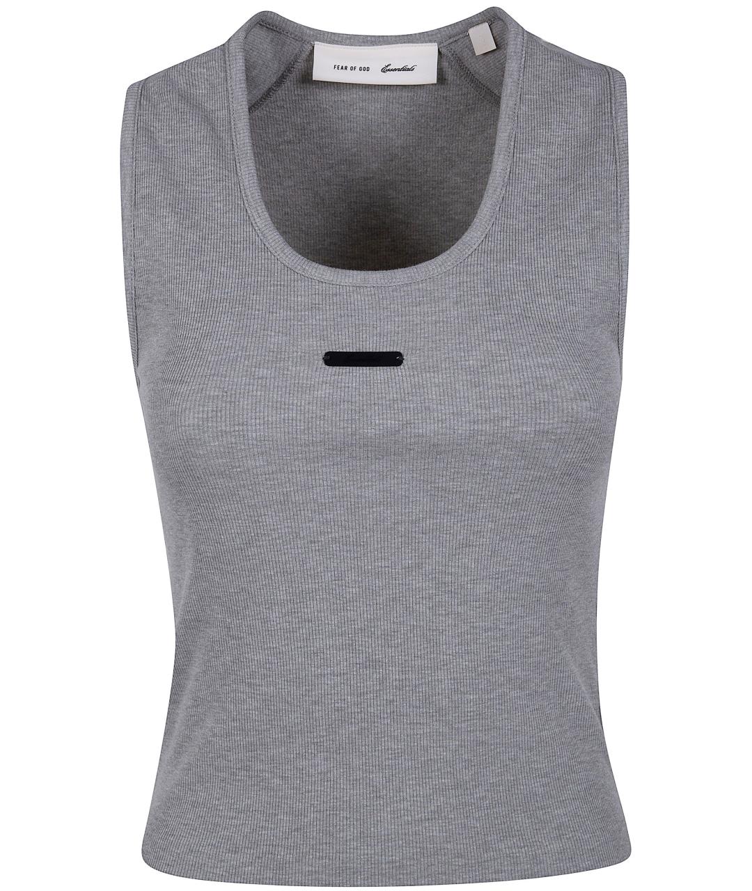 FEAR OF GOD ESSENTIALS Серая хлопковая майка, фото 1