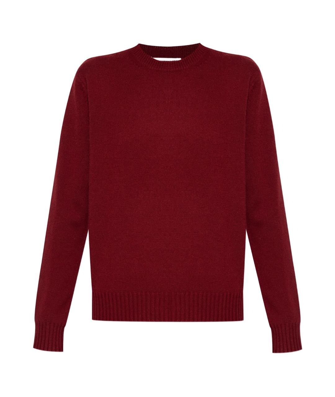 MAX MARA Бордовый кашемировый джемпер / свитер, фото 1