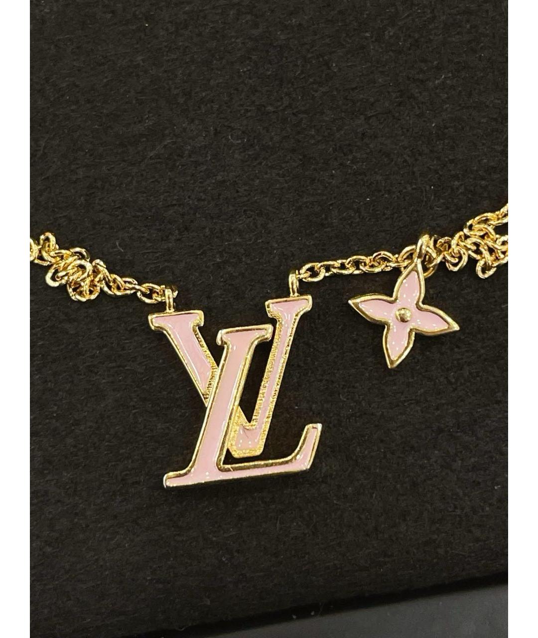 LOUIS VUITTON Золотое металлическое колье, фото 2