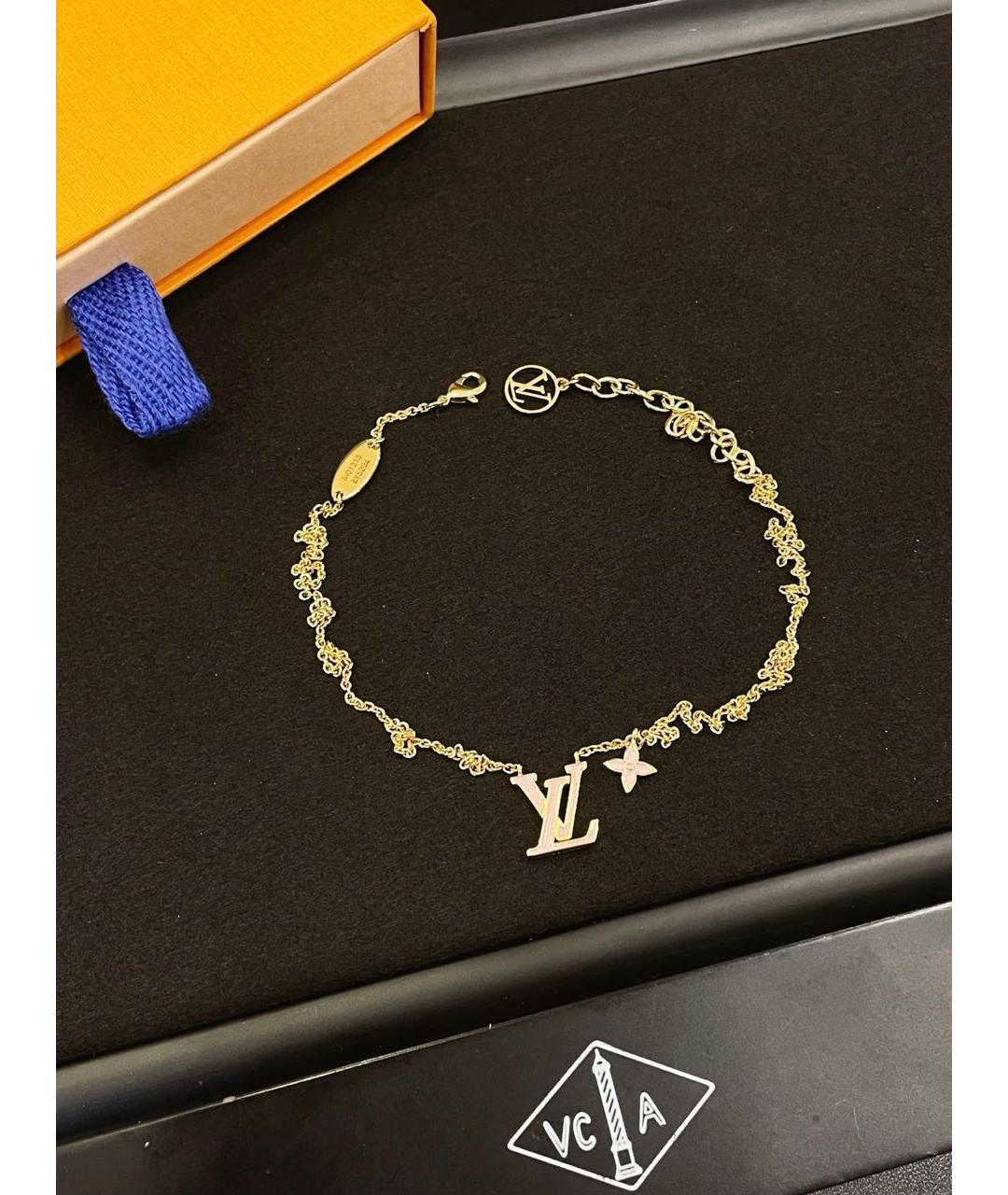 LOUIS VUITTON Золотое металлическое колье, фото 4