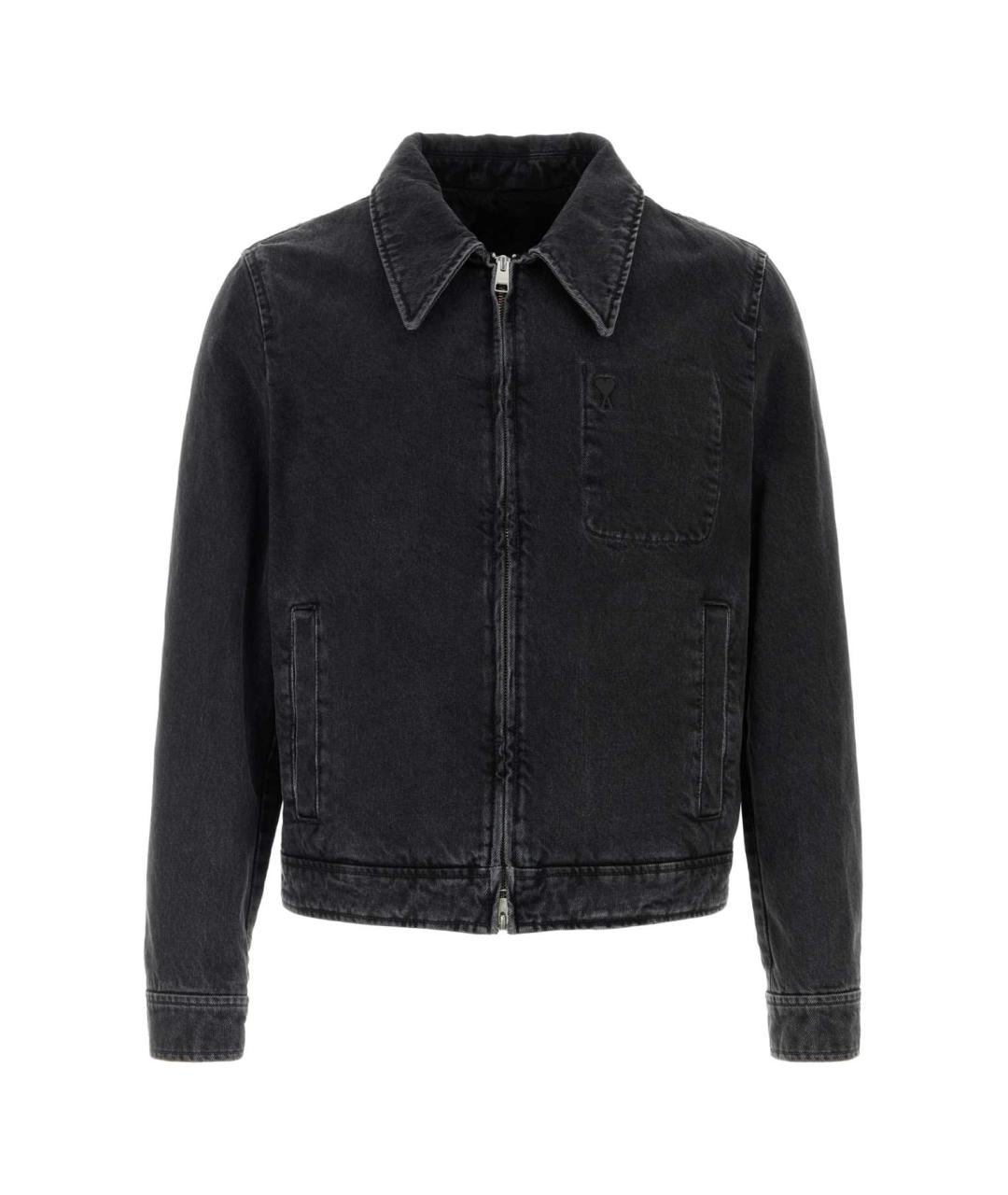 Ami Paris Черная хлопковая куртка, фото 1