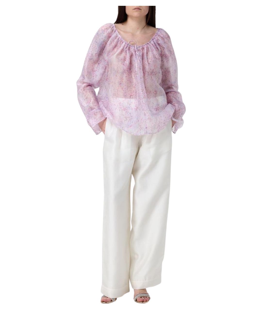 ALBERTA FERRETTI Мульти шелковая блузы, фото 2