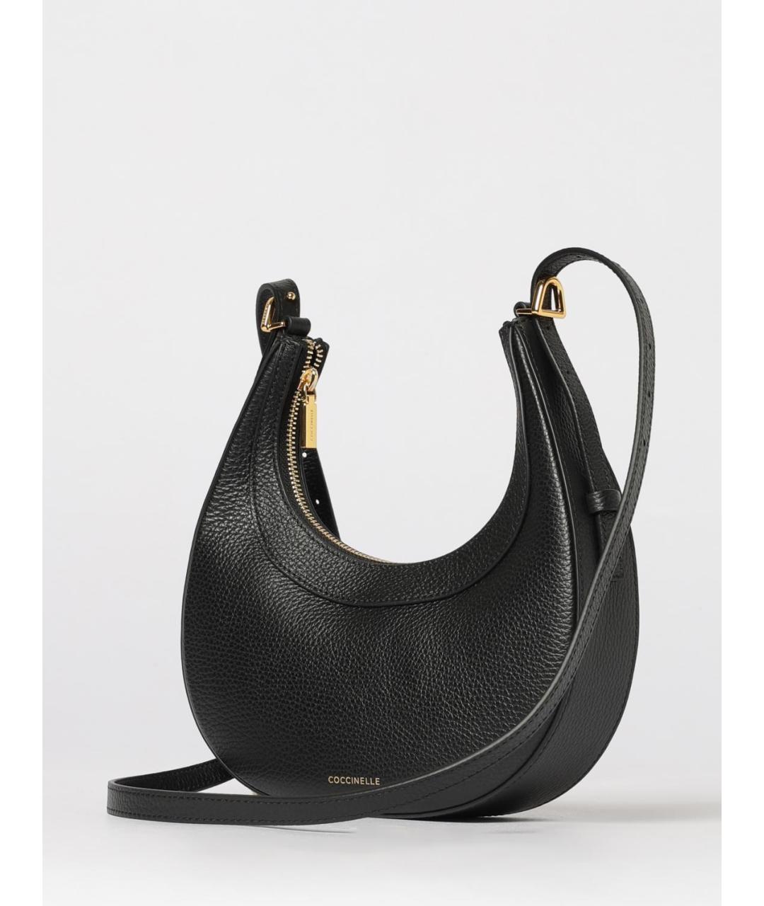 COCCINELLE Черная кожаная сумка через плечо, фото 3