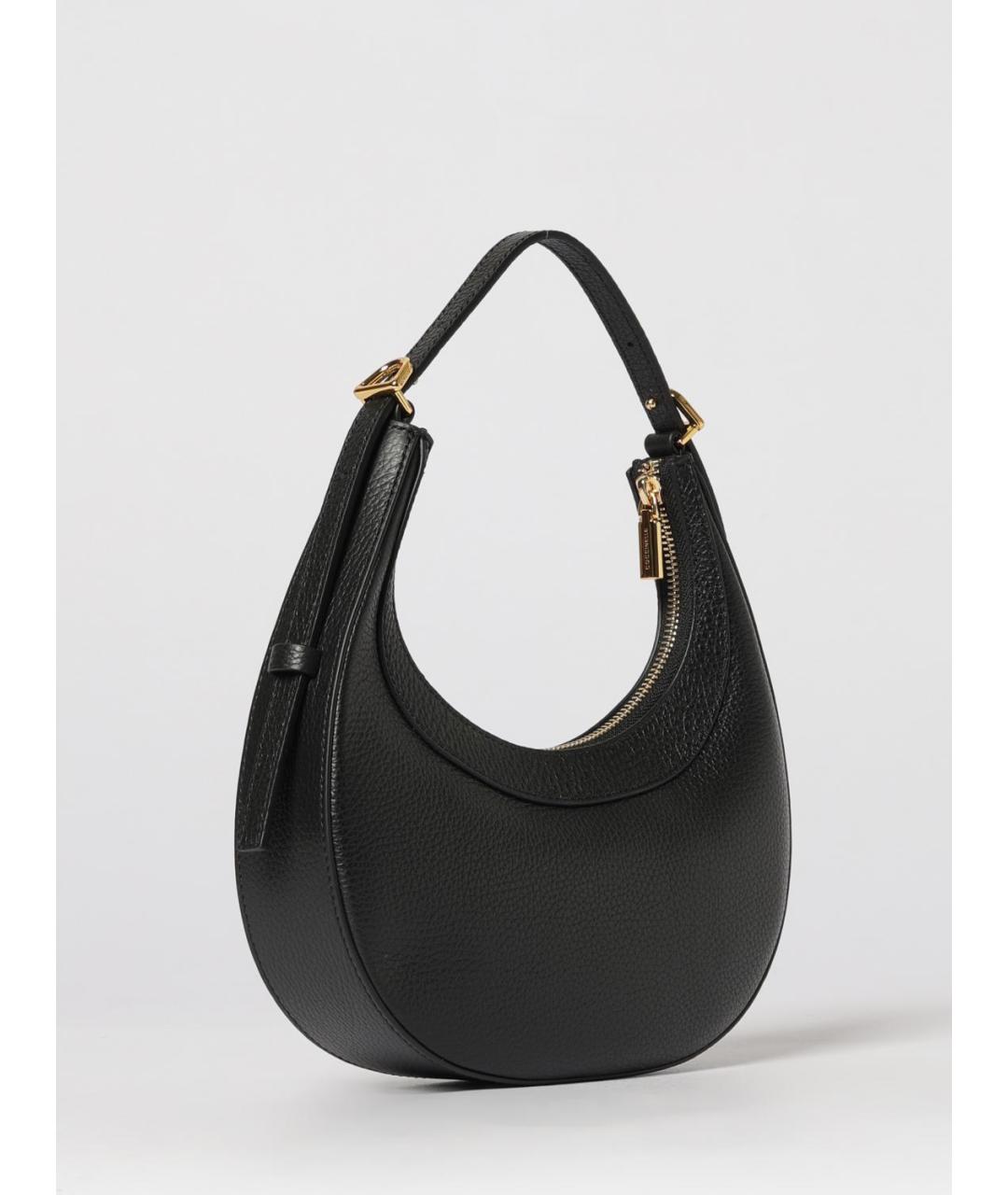 COCCINELLE Черная кожаная сумка через плечо, фото 2