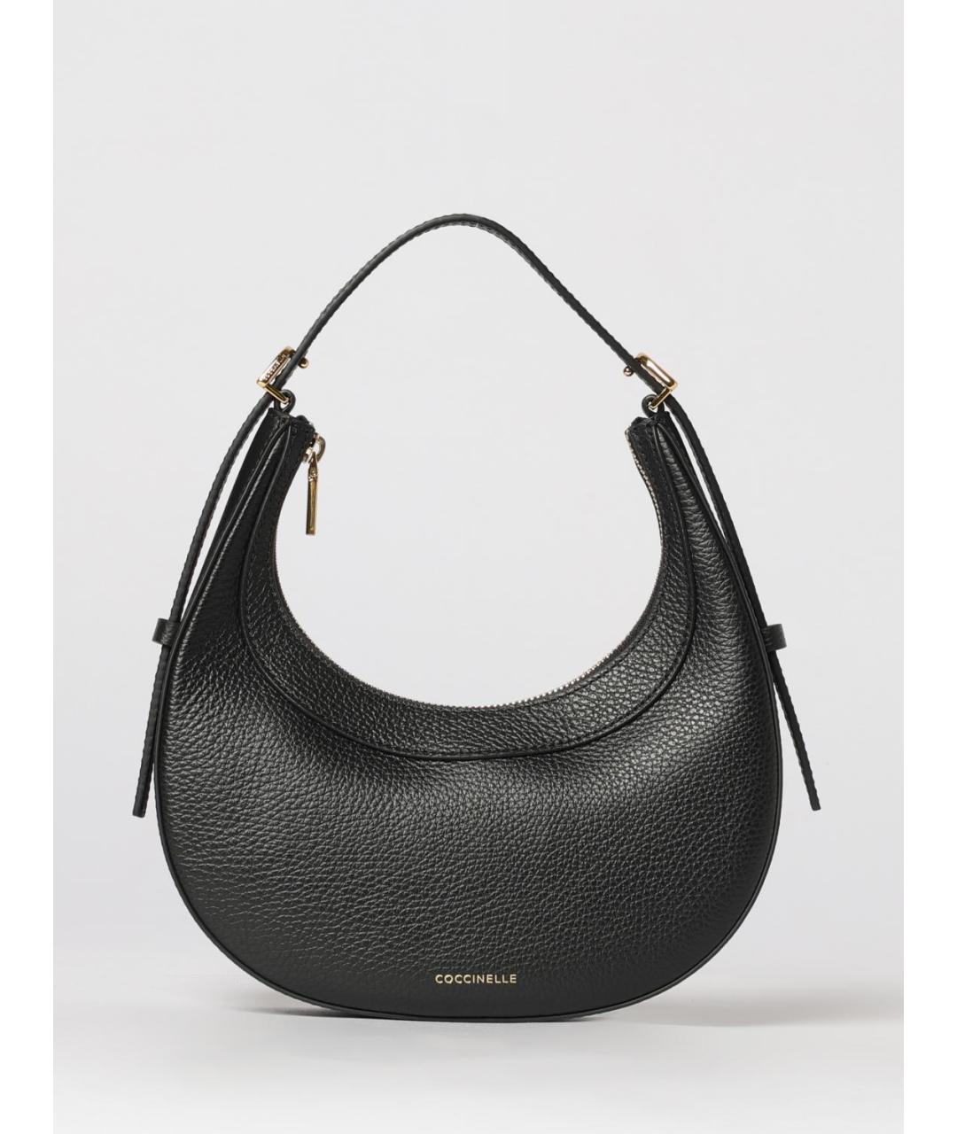 COCCINELLE Черная кожаная сумка через плечо, фото 5