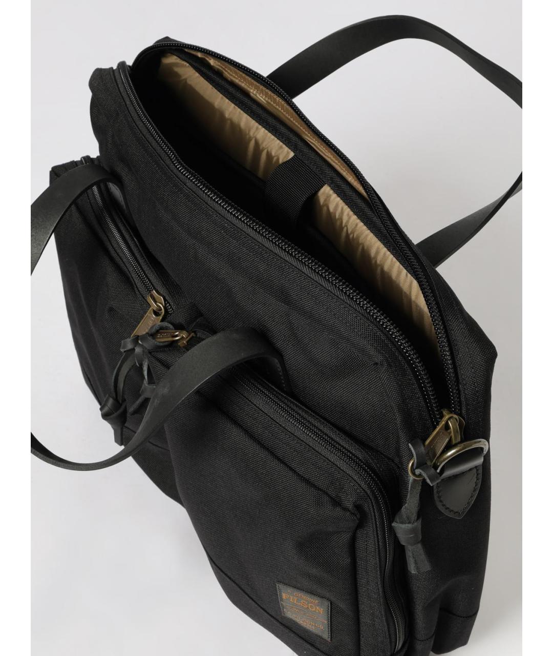 FILSON Черная синтетическая сумка тоут, фото 4