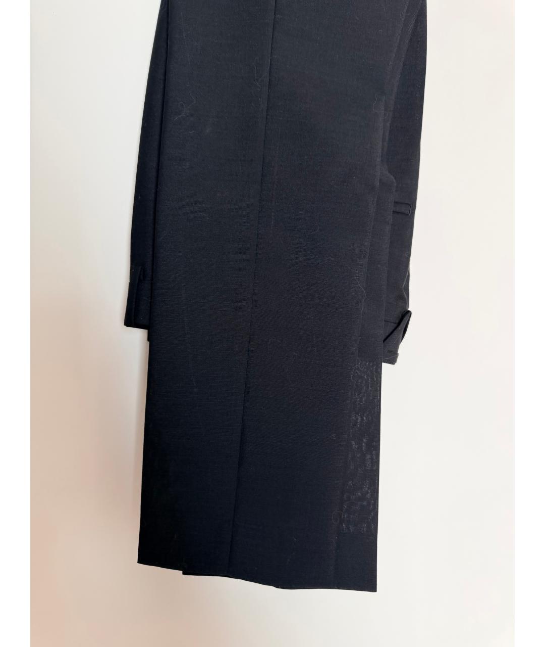 BOTTEGA VENETA Черные шерстяные прямые брюки, фото 8