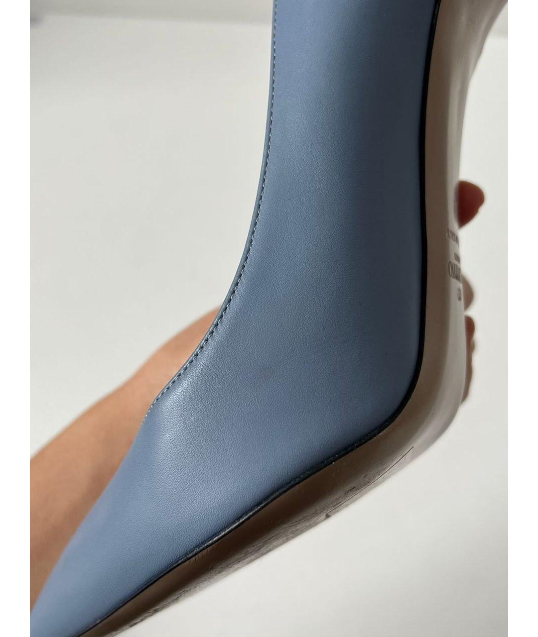 VALENTINO Голубые кожаные туфли, фото 6