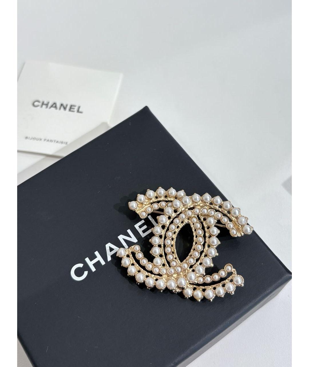 CHANEL Золотая булавка / брошь, фото 6