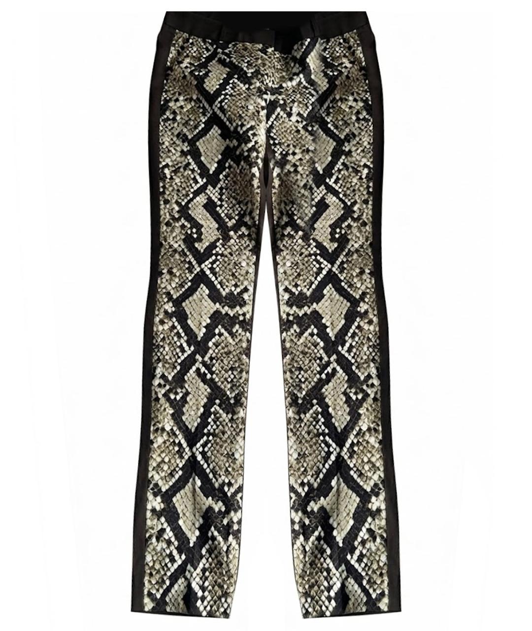 MICHAEL KORS Коричневые хлопковые прямые брюки, фото 1