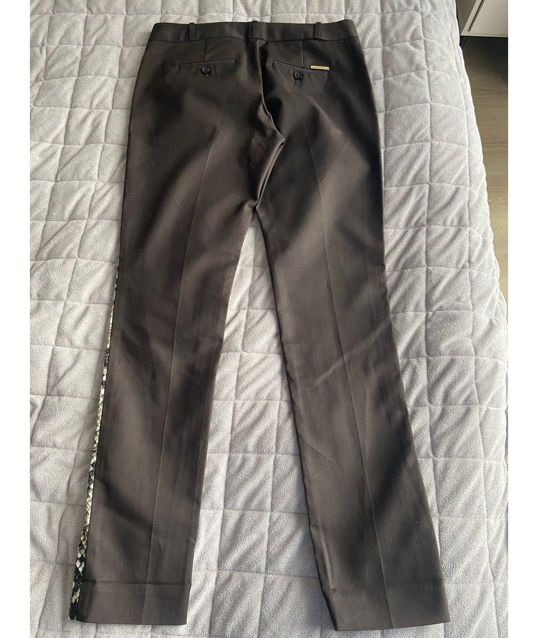 MICHAEL KORS Коричневые хлопковые прямые брюки, фото 2