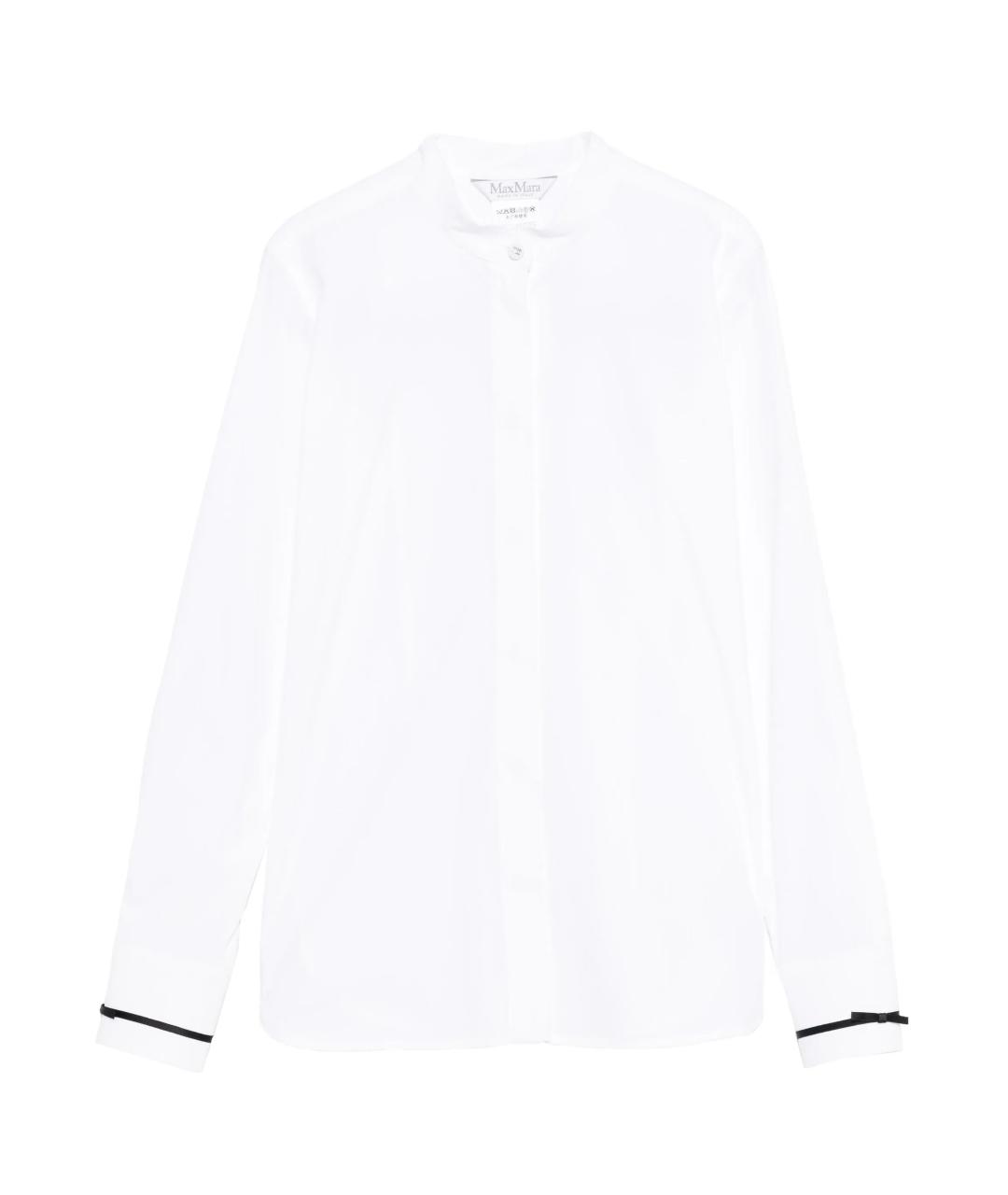MAX MARA Белая хлопковая рубашка, фото 1