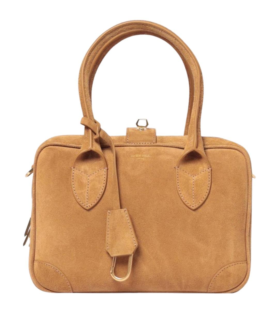 GOLDEN GOOSE DELUXE BRAND Бежевая кожаная сумка через плечо, фото 1