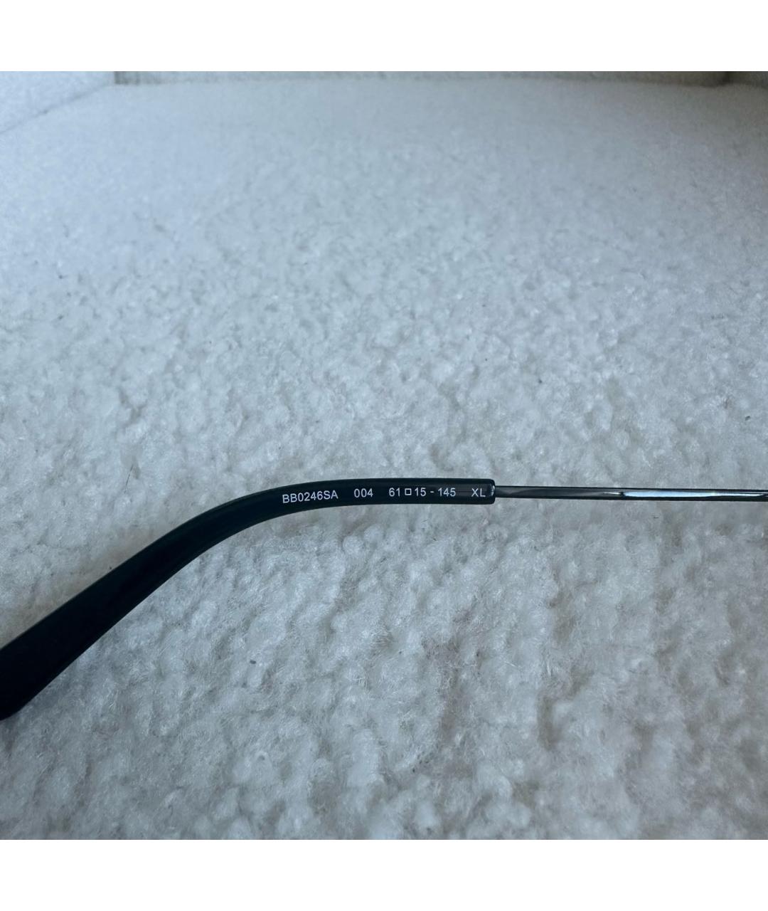 BALENCIAGA Черные металлические солнцезащитные очки, фото 7