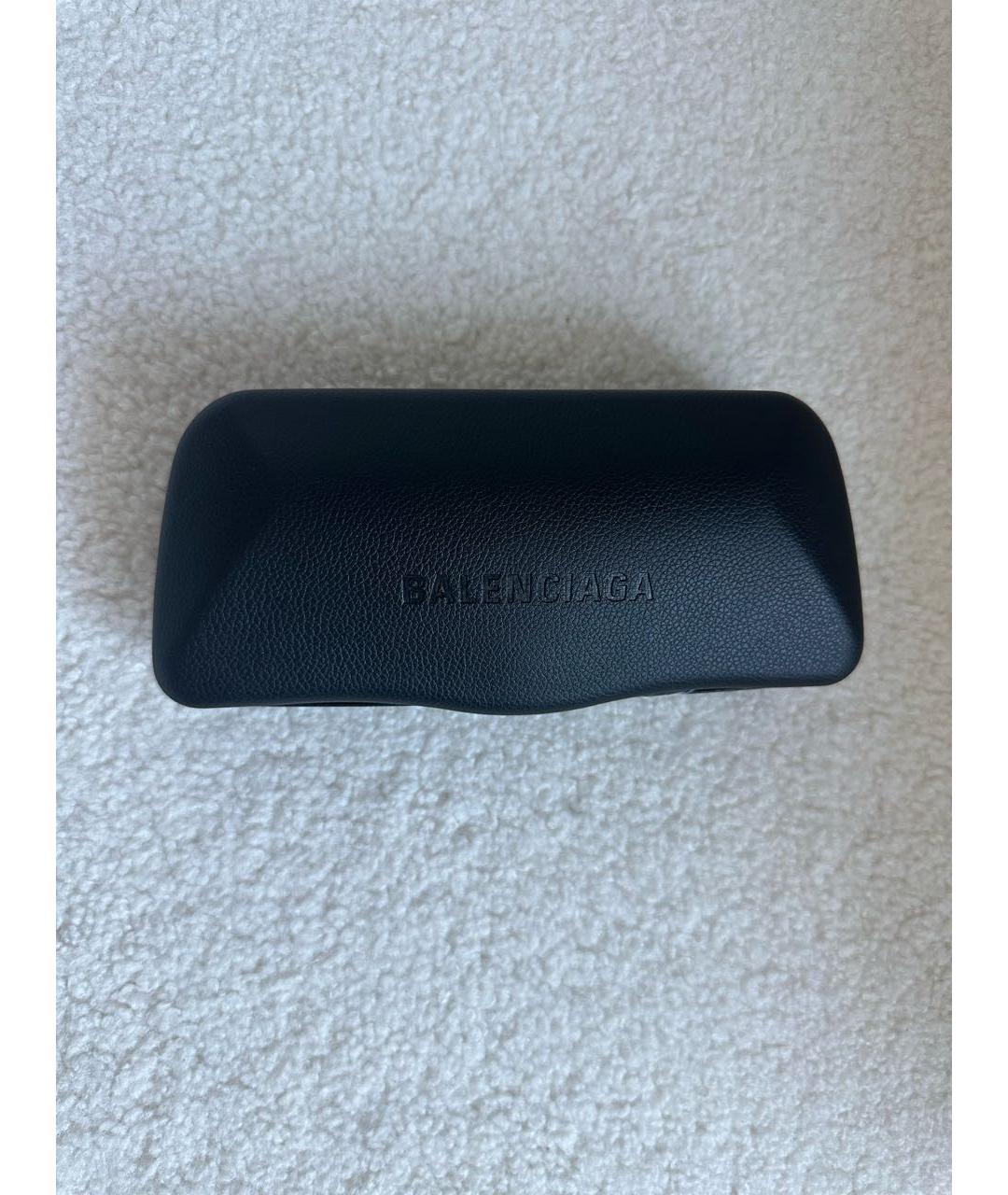 BALENCIAGA Черные металлические солнцезащитные очки, фото 4