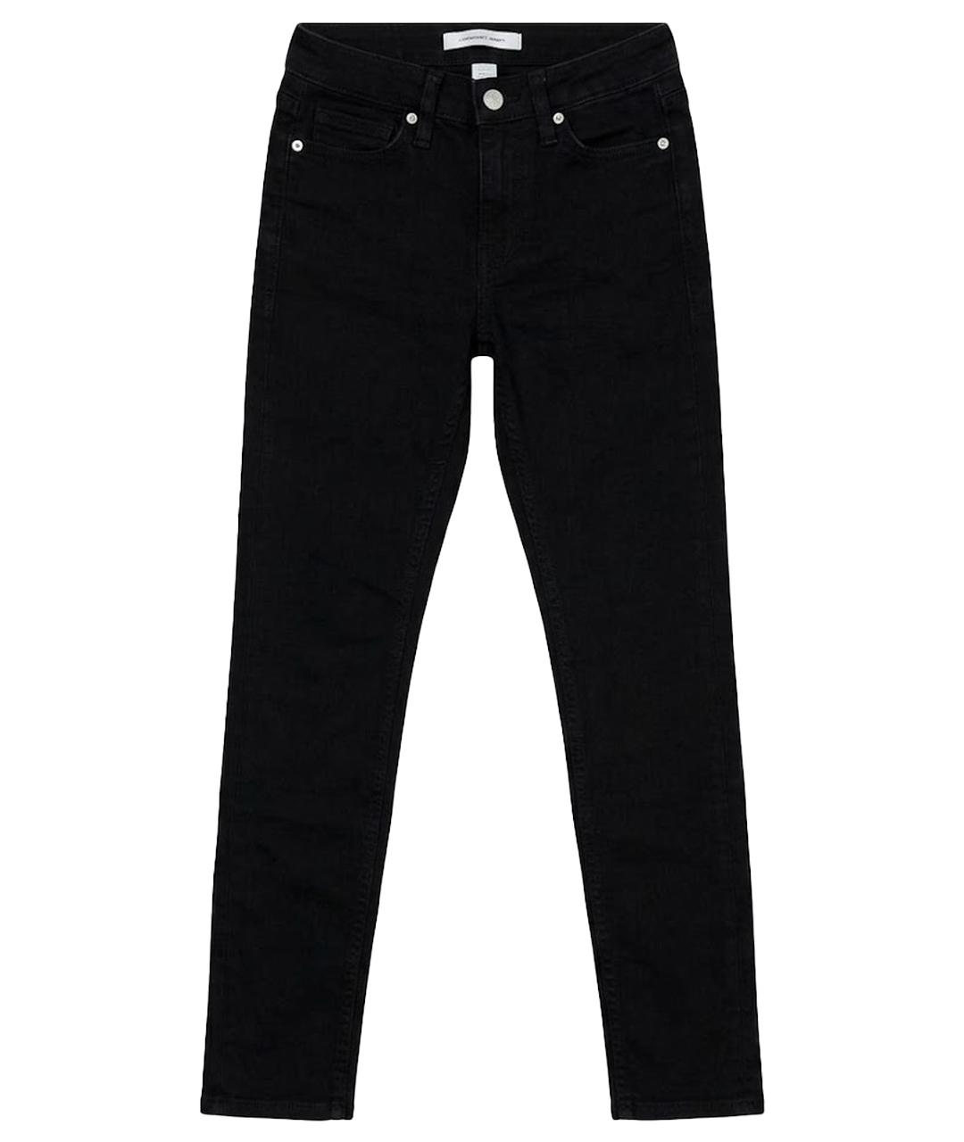 CALVIN KLEIN Черные хлопковые джинсы слим, фото 1