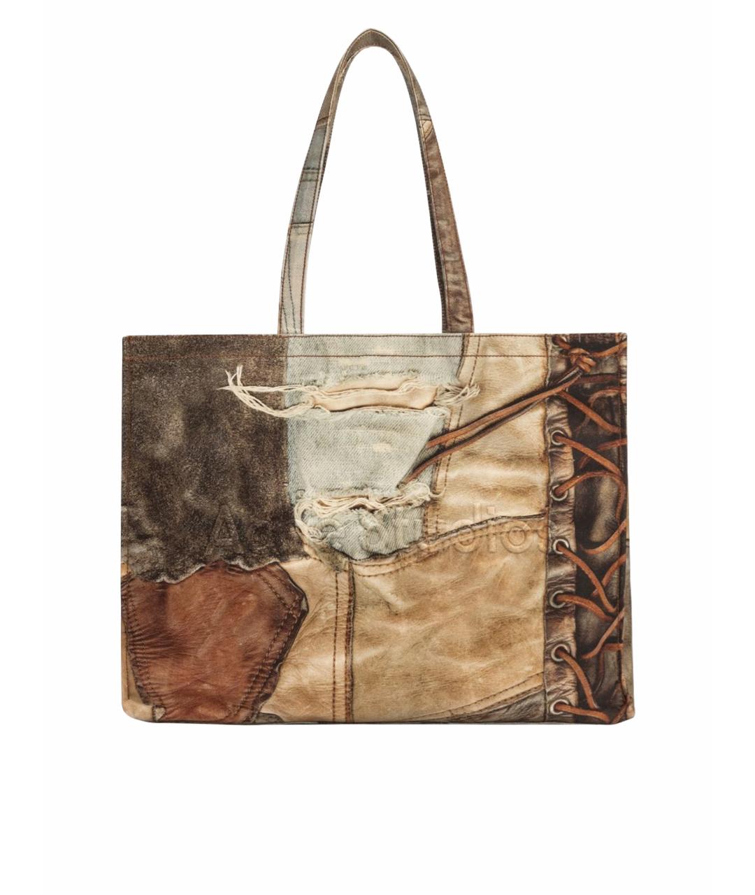 ACNE STUDIOS Голубая хлопковая сумка тоут, фото 1