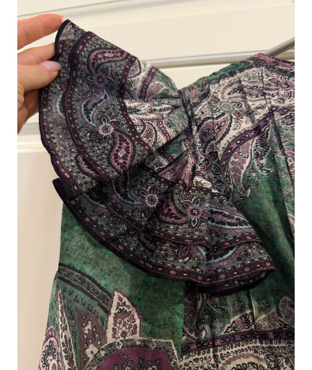 ZIMMERMANN Зеленый хлопковый сарафан, фото 4