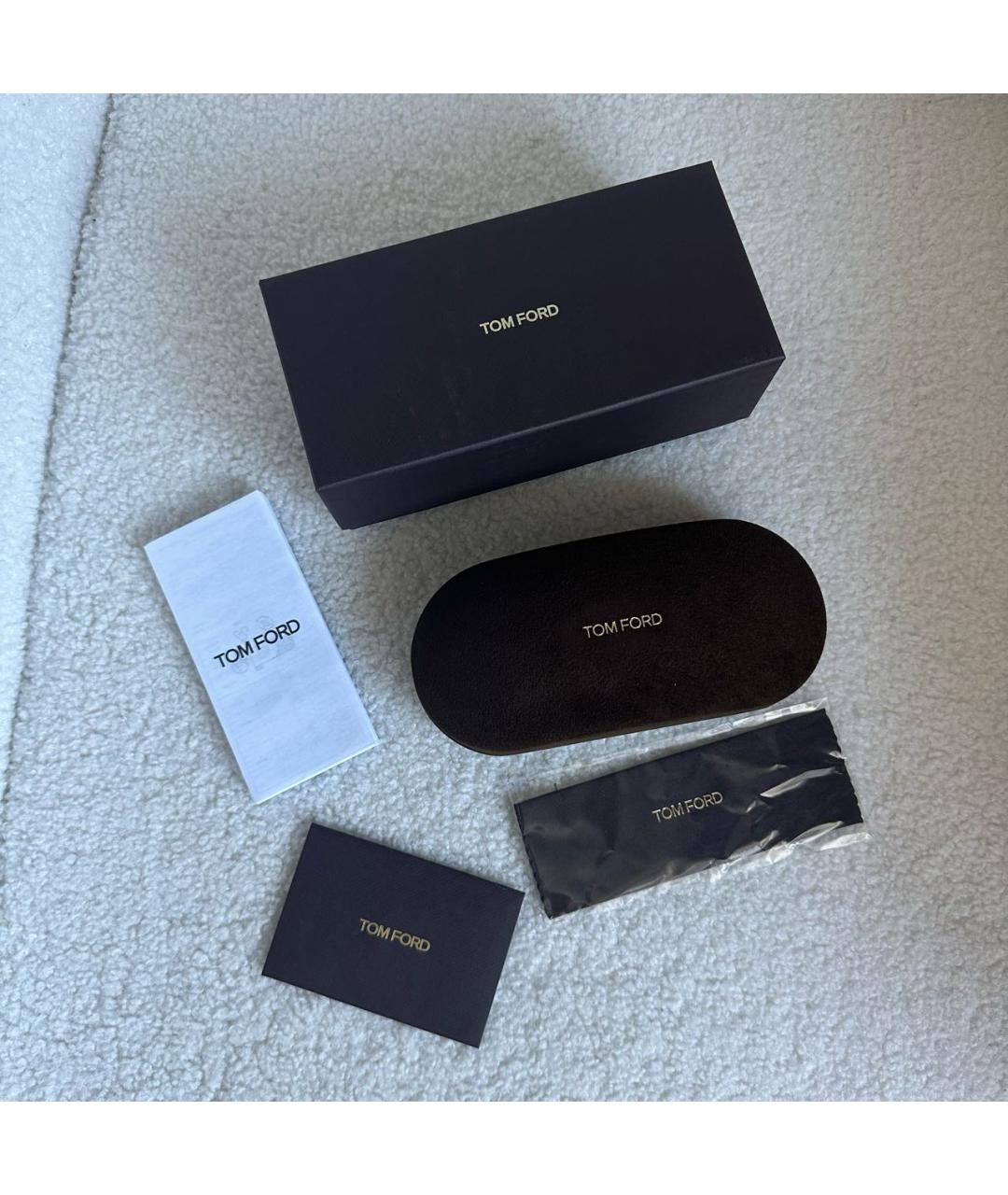 TOM FORD Черные пластиковые солнцезащитные очки, фото 4