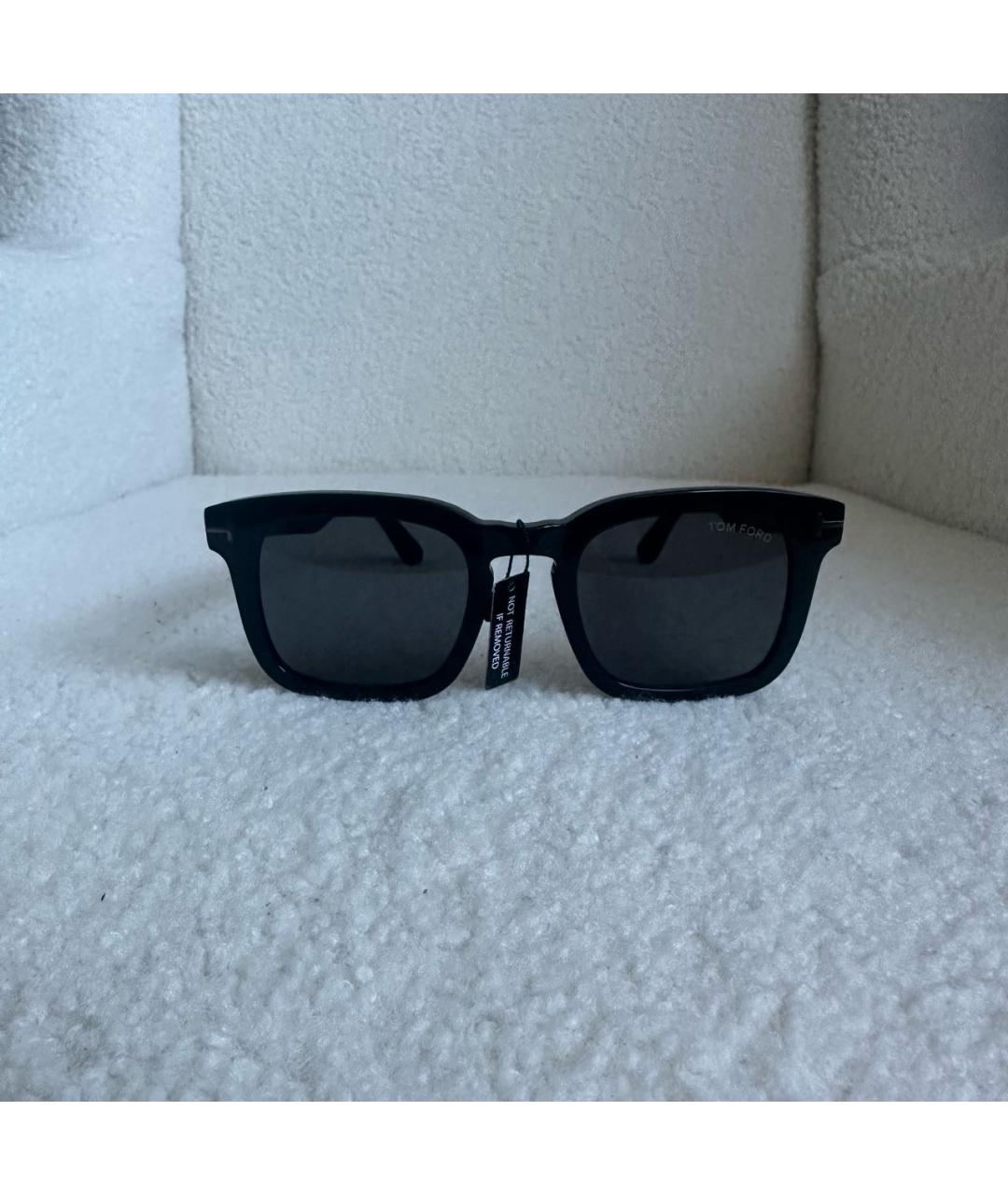 TOM FORD Черные пластиковые солнцезащитные очки, фото 8