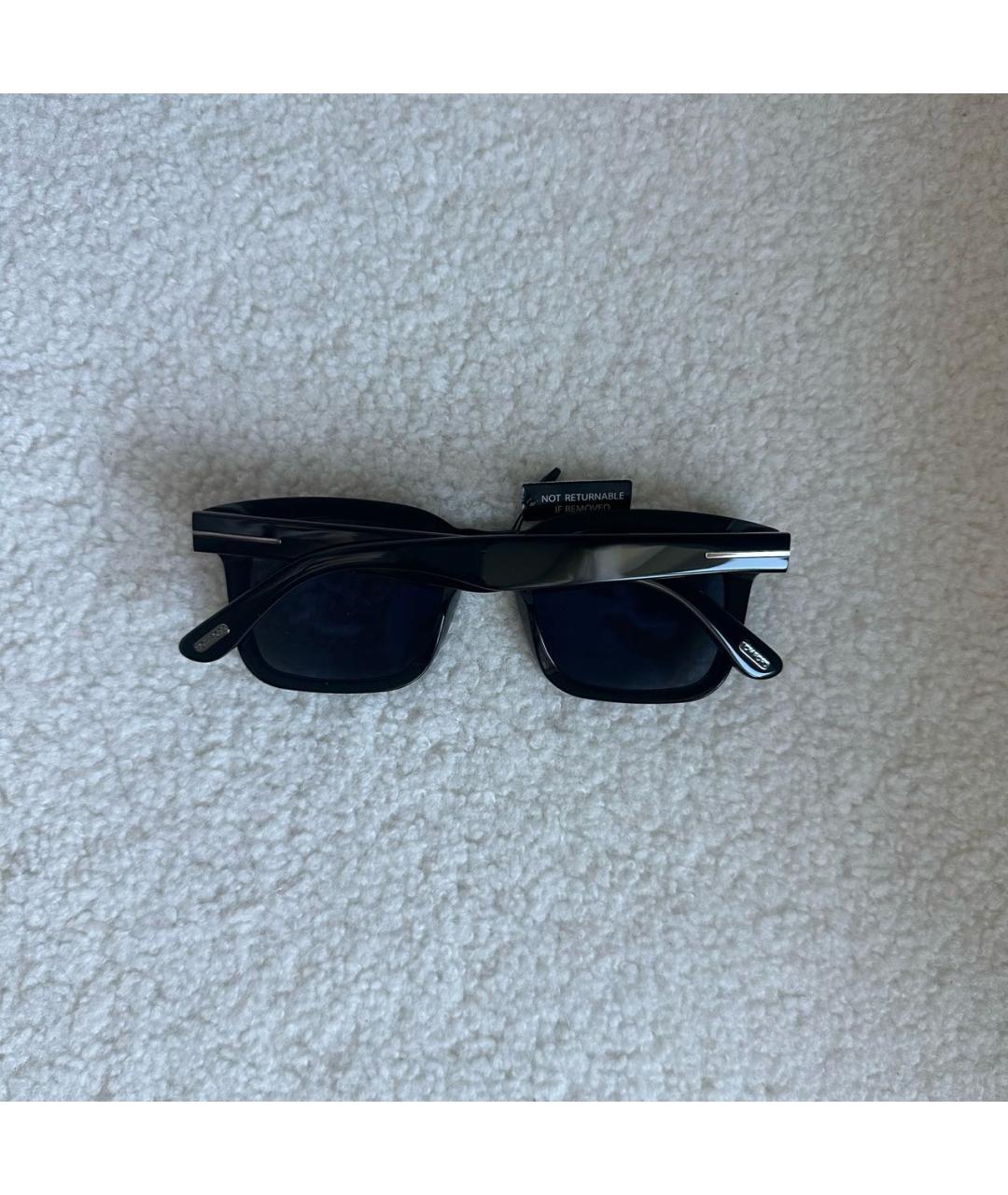 TOM FORD Черные пластиковые солнцезащитные очки, фото 6