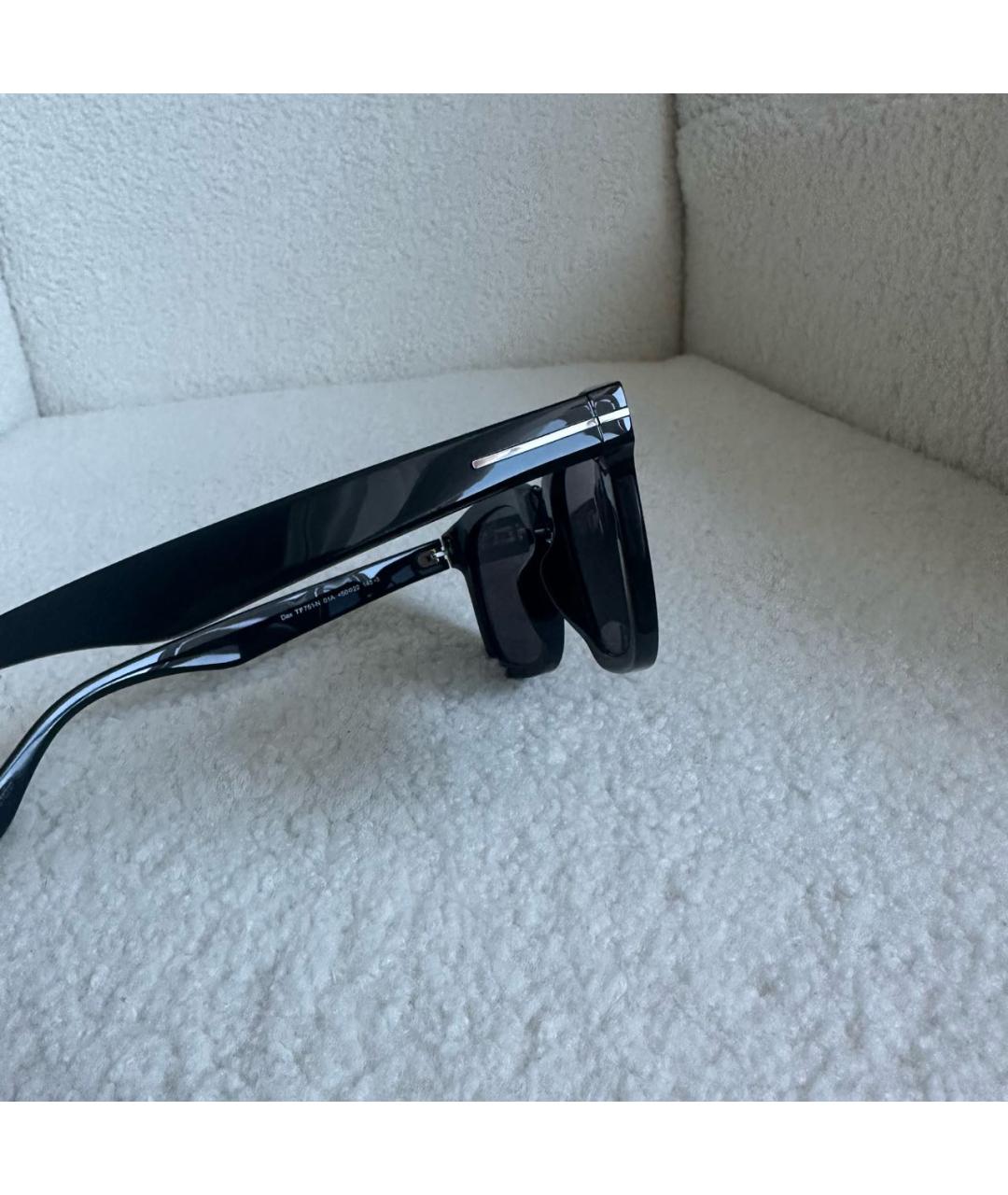 TOM FORD Черные пластиковые солнцезащитные очки, фото 2