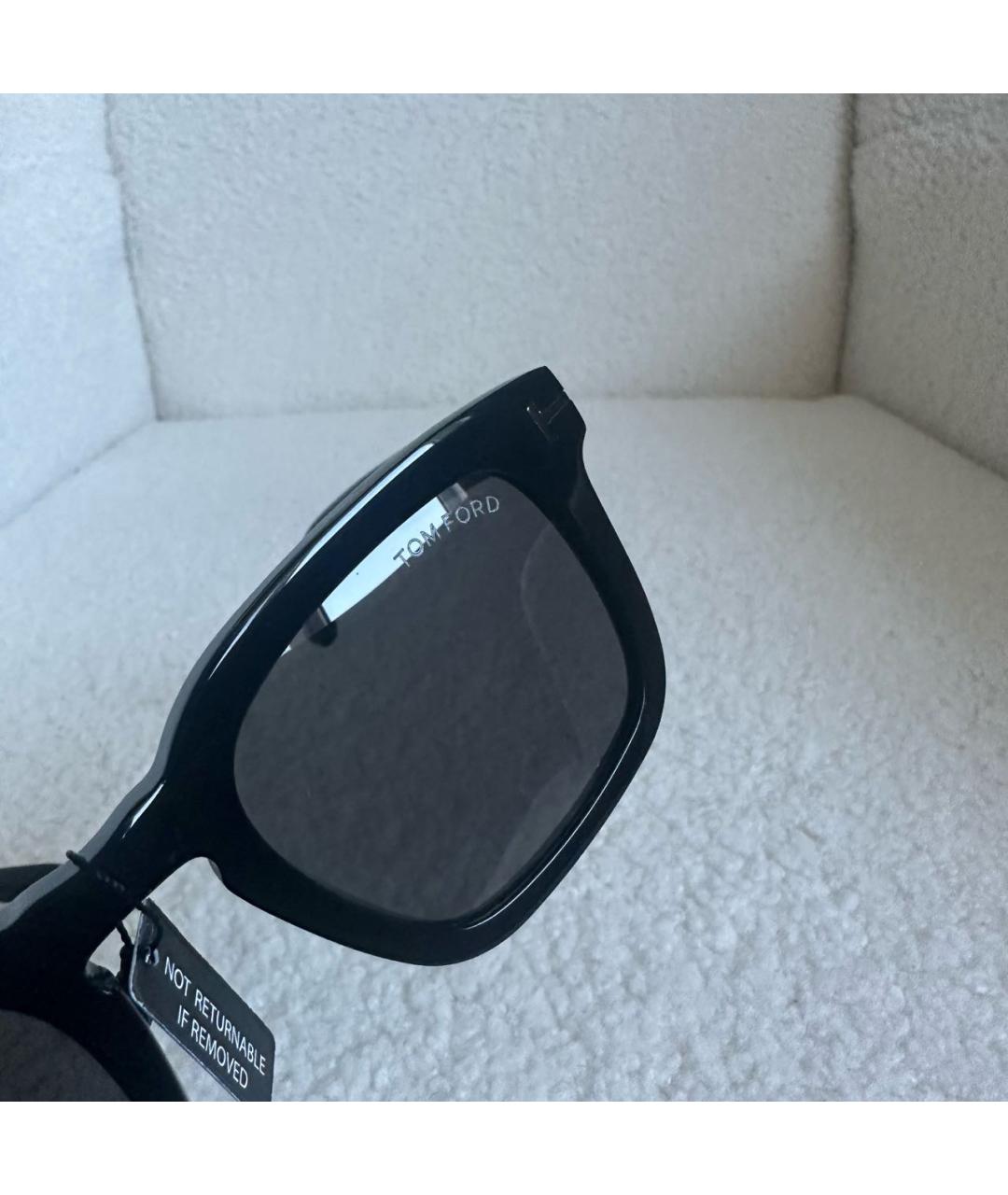 TOM FORD Черные пластиковые солнцезащитные очки, фото 3