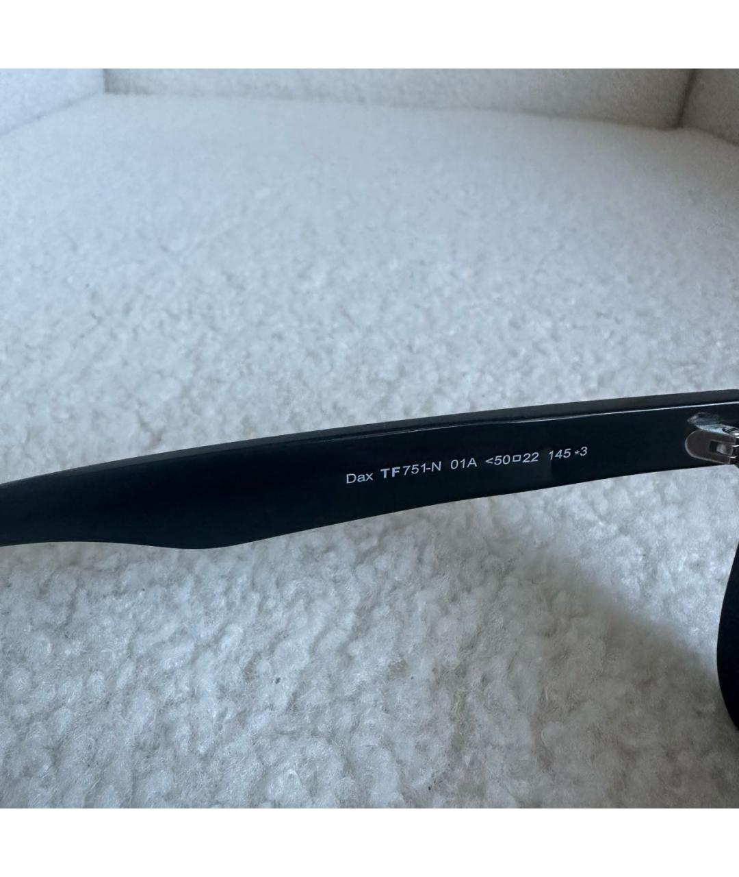 TOM FORD Черные пластиковые солнцезащитные очки, фото 7