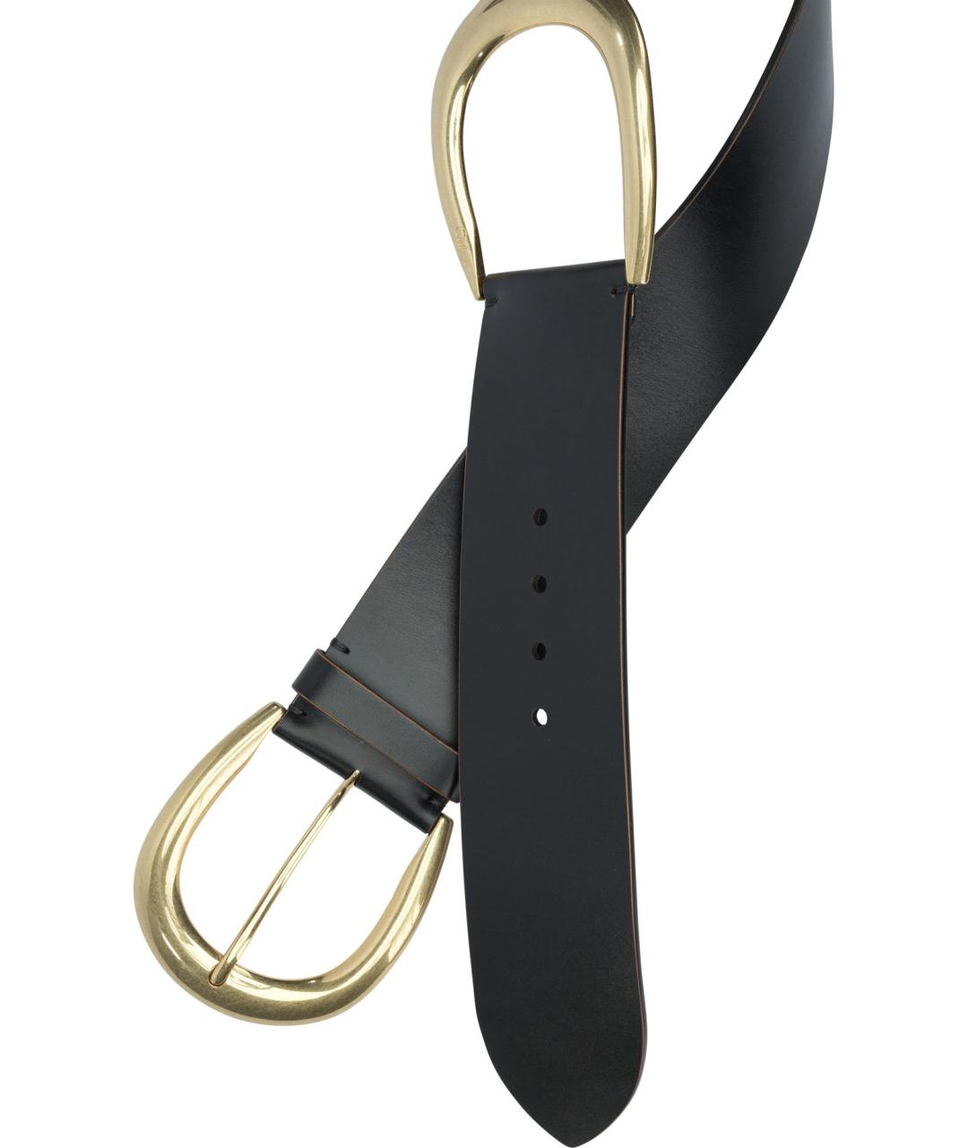 CHLOE Черный кожаный ремень, фото 2