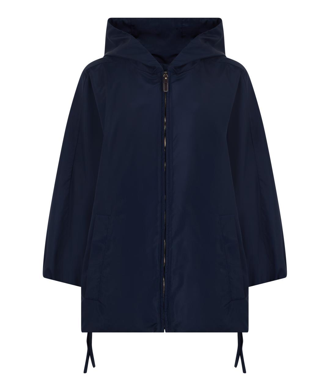 'S MAX MARA Синяя полиэстеровая куртка, фото 3