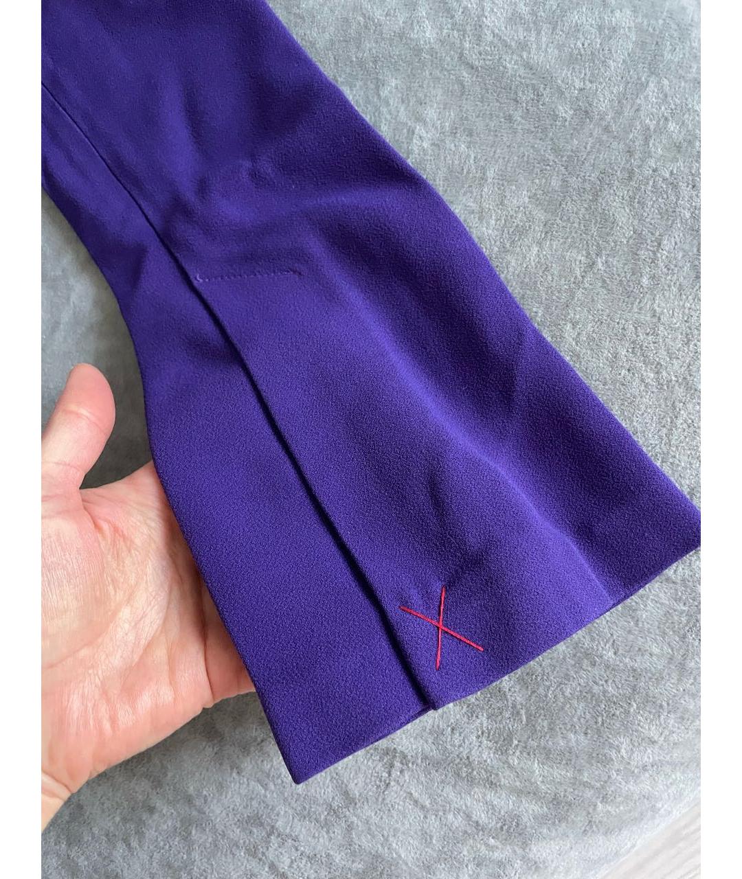 ROLAND MOURET Фиолетовая вискозная блузы, фото 8