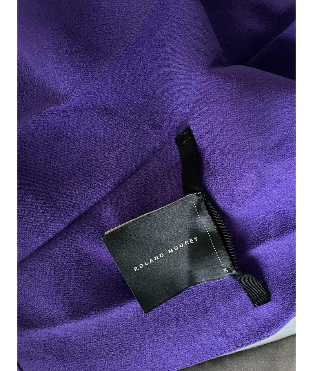 ROLAND MOURET Фиолетовая вискозная блузы, фото 6